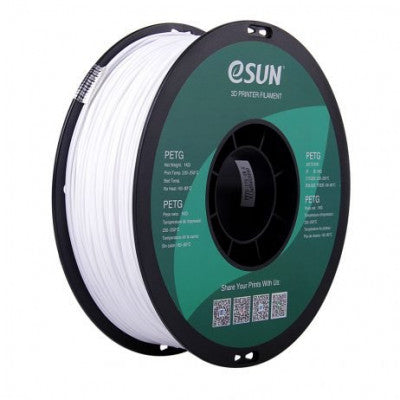 An eSun PETG 1.75mm 3D Printing Filament 1kg - Solid White