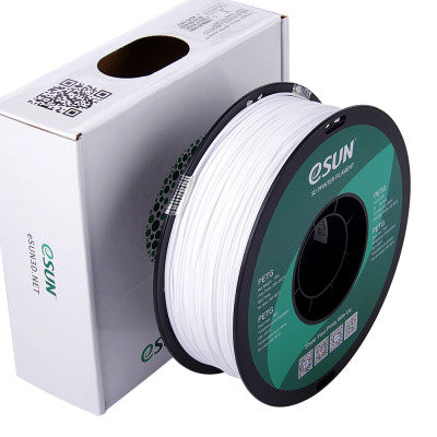 An eSun PETG 1.75mm 3D Printing Filament 1kg - Solid White