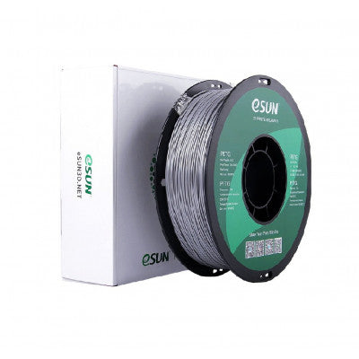 An eSun PETG 3D Printing Filament-Solid Silver