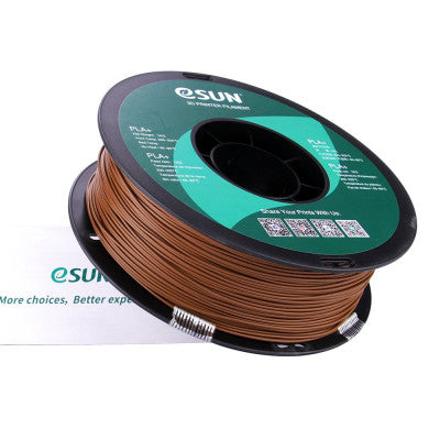 An eSun PLA+ 1.75mm 3D Printing Filament 1kg-Brown