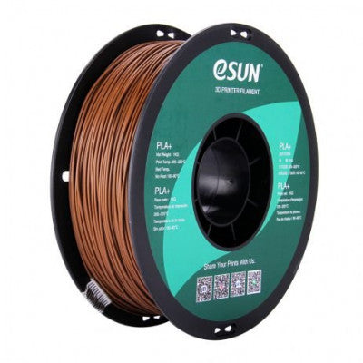 An eSun PLA+ 1.75mm 3D Printing Filament 1kg-Brown