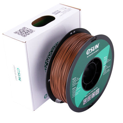 An eSun PLA+ 1.75mm 3D Printing Filament 1kg-Brown