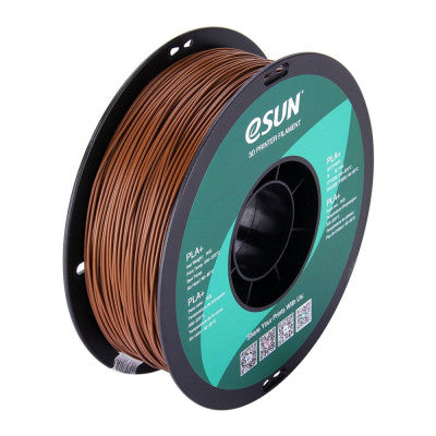 An eSun PLA+ 1.75mm 3D Printing Filament 1kg-Brown