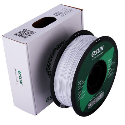 An eSun PLA+ 1.75mm 3D Printing Filament 1kg-Cold White