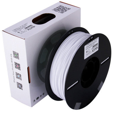 An eSun PLA+ 1.75mm 3D Printing Filament 1kg-Cold White