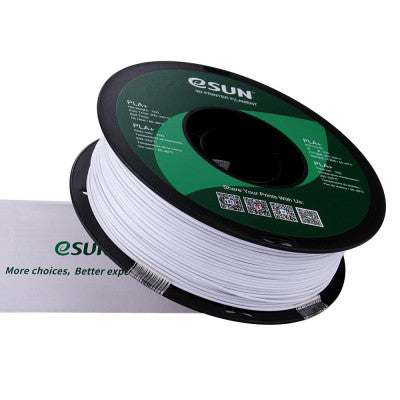 An eSun PLA+ 1.75mm 3D Printing Filament 1kg-Cold White