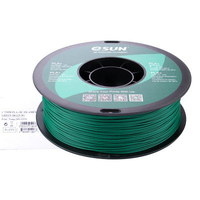 An eSun PLA+ 1.75mm 3D Printing Filament 1kg-Green
