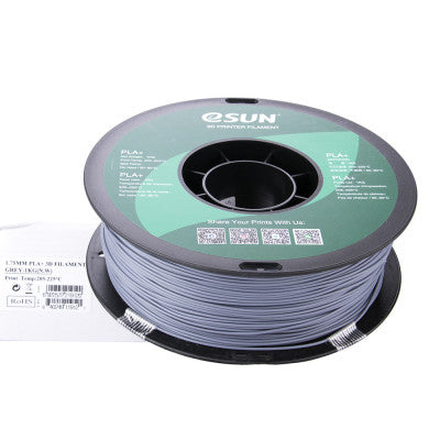 An eSun PLA+ 1.75mm 3D Printing Filament 1kg-Grey