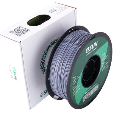 An eSun PLA+ 1.75mm 3D Printing Filament 1kg-Grey