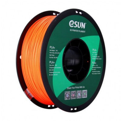 An eSun PLA+ 1.75mm 3D Printing Filament 1kg-Orange