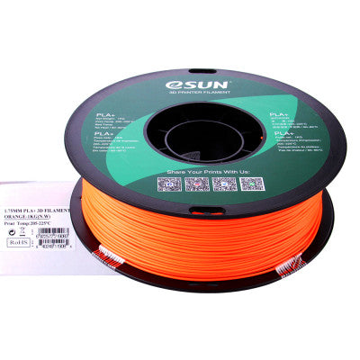 An eSun PLA+ 1.75mm 3D Printing Filament 1kg-Orange