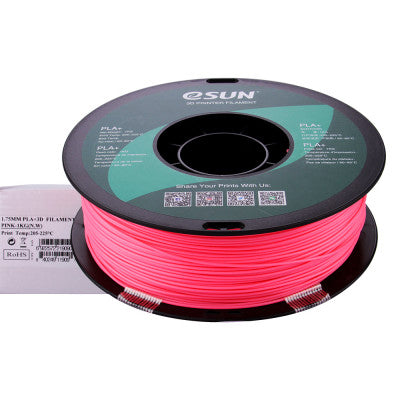 An eSun PLA+ 1.75mm 3D Printing Filament 1kg-Pink