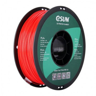 An eSun PLA+ 1.75mm 3D Printing Filament 1kg-Red