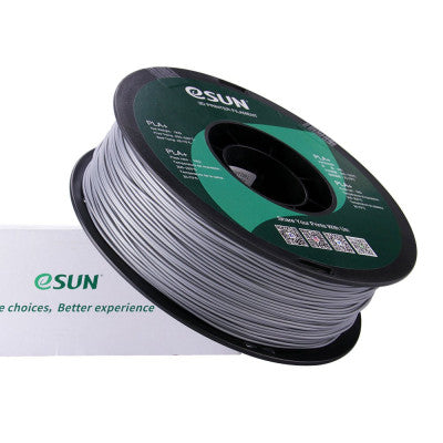 An eSun PLA+ 1.75mm 3D Printing Filament 1kg-Silver