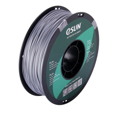 An eSun PLA+ 1.75mm 3D Printing Filament 1kg-Silver