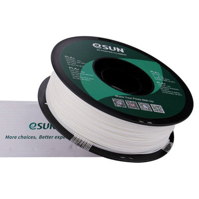 An eSun PLA+ 1.75mm 3D Printing Filament 1kg-White