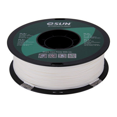 An eSun PLA+ 1.75mm 3D Printing Filament 1kg-White