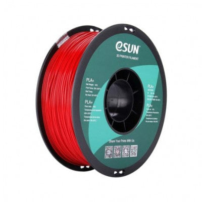 An eSun PLA+ 3D Printing Filament-Fire Engine Red