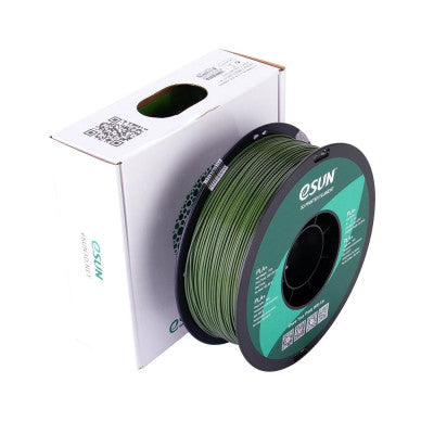 An eSun PLA+ 3D Printing Filament-Olive Green