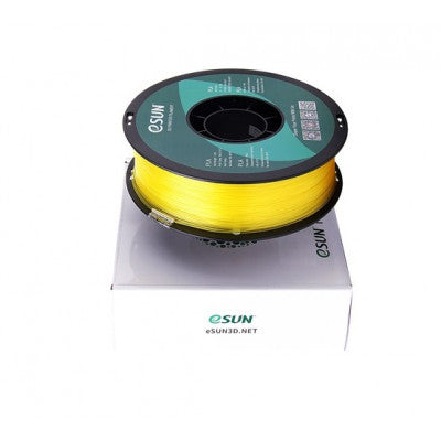 An eSun PLA filament Glass lemon yellow