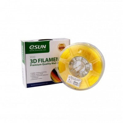 An eSun PLA filament Glass lemon yellow