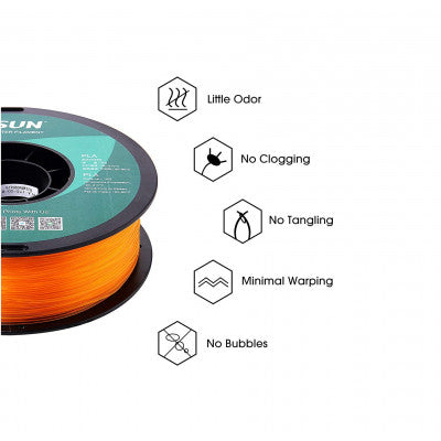 An eSun PLA filament Glass orange