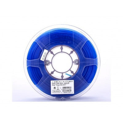 An eSun PLA Transparent Glass light blue