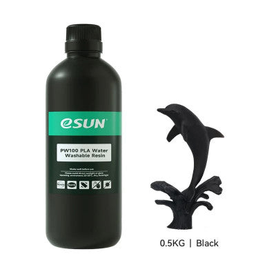 An eSun PW100 PLA Water Washable Resin-Black