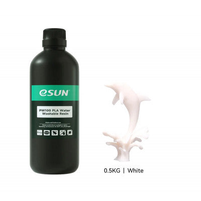 An eSun PW100 PLA Water Washable Resin-White