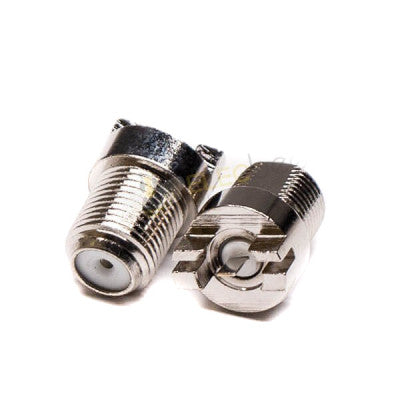 An F Connector Jack Straight Bulkhead And Plate Edge Mount For PCB