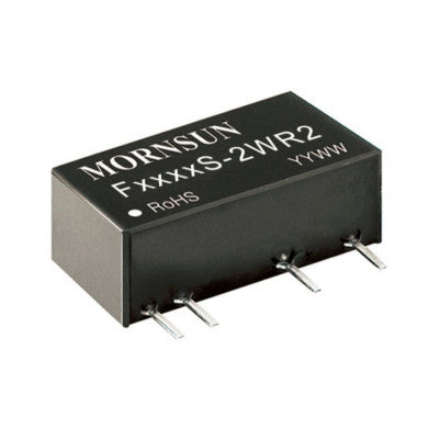 An F0512S-2WR2 Mornsun 5V to 12V DC-DC Converter 2W Power Supply Module - Miniature SIP Package