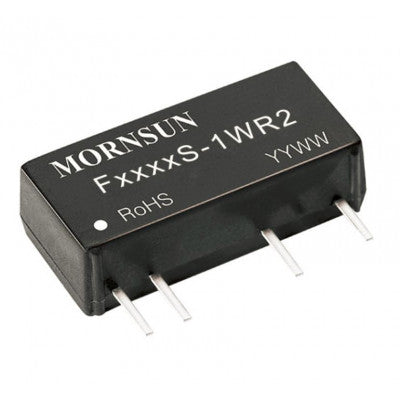 An F1205S-1WR2 Mornsun 12V to 5V DC-DC Converter 1W Power Supply Module - Compact SIP Package