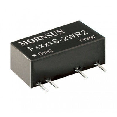 An F1205S-2WR2 Mornsun 12V to 5V DC-DC Converter 2W Power Supply Module - Miniature SIP Package