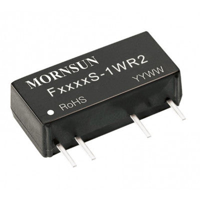 An F1215S-1WR2 Mornsun 12V to 15V DC-DC Converter 1W Power Supply Module - Compact SIP Package