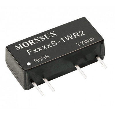 An F1224S-1WR2 Mornsun 12V to 24V DC-DC Converter 1W Power Supply Module - Compact SIP Package