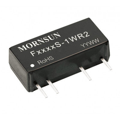 An F1512S-1WR2 Mornsun 15V to 12V DC-DC Converter 1W Power Supply Module - Compact SIP Package