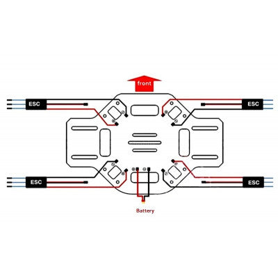 An F450 Quadcopter Frame PCB Board