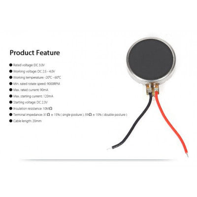 An Flat 1034 Mobile Phone Vibrator Motor