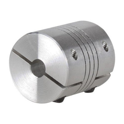 An Flexible Aluminium Coupling OD: 25mm x L: 32mm Bore: 5x8mm