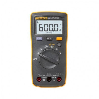 An Fluke 107 Palm-Sized, CAT III Digital Multimeter