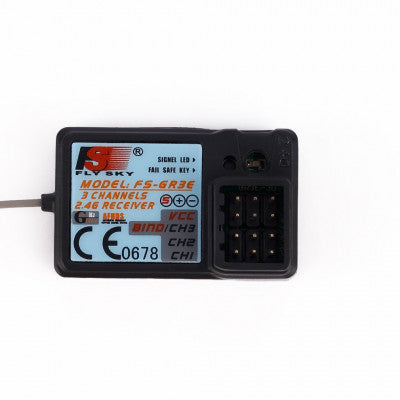 An FlySky FS-GR3E 2.4G 3CH Receiver