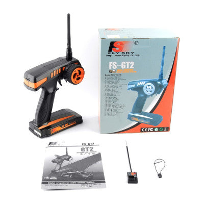 An Flysky FS-GT2 Transmitter with FS-GR3E Receiver for Rc Car/Boat