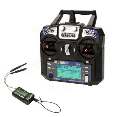 An Fly Sky FS-i6 6-Channel 2.4 Ghz Transmitter and FS-iA6 Receiver