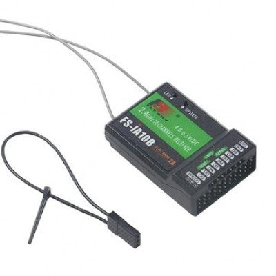 An Fly Sky FS-i6X 2.4GHz 6CH AFHDS 2A RC Transmitter With FS-iA10B 2.4GHz 10CH Receiver