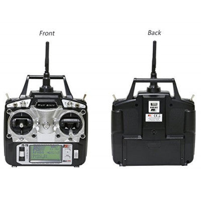 An FlySky FS-T6 6 Channel Transmitter with FS-R6B Receiver