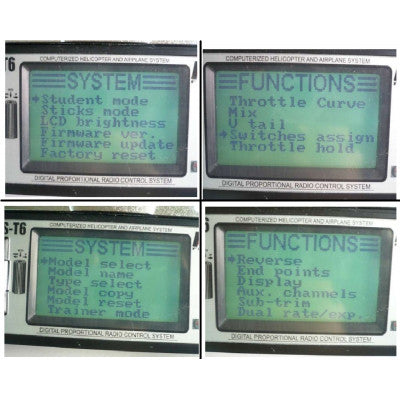 An FlySky FS-T6 6 Channel Transmitter with FS-R6B Receiver