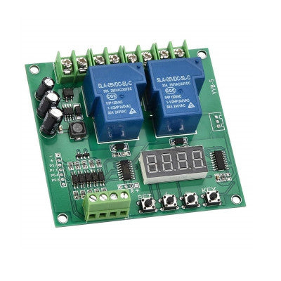 An Forward/Reverse Motor Controller Board 12V 24V Motor Two Relay Delay Timing Cycle YYB-5 Module