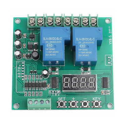 An Forward/Reverse Motor Controller Board 12V 24V Motor Two Relay Delay Timing Cycle YYB-5 Module