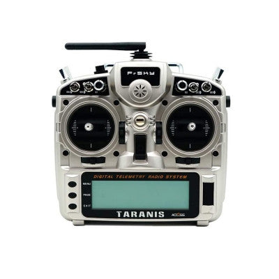 An FrSky Taranis X9D Plus 2019 Digital Telemetry Drone Remote Control System- (Silver Colour)
