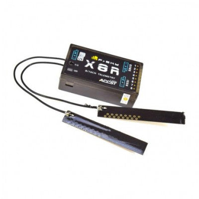 An FrSky X8R 8/16ch Full Duplex Telemetry Receiver